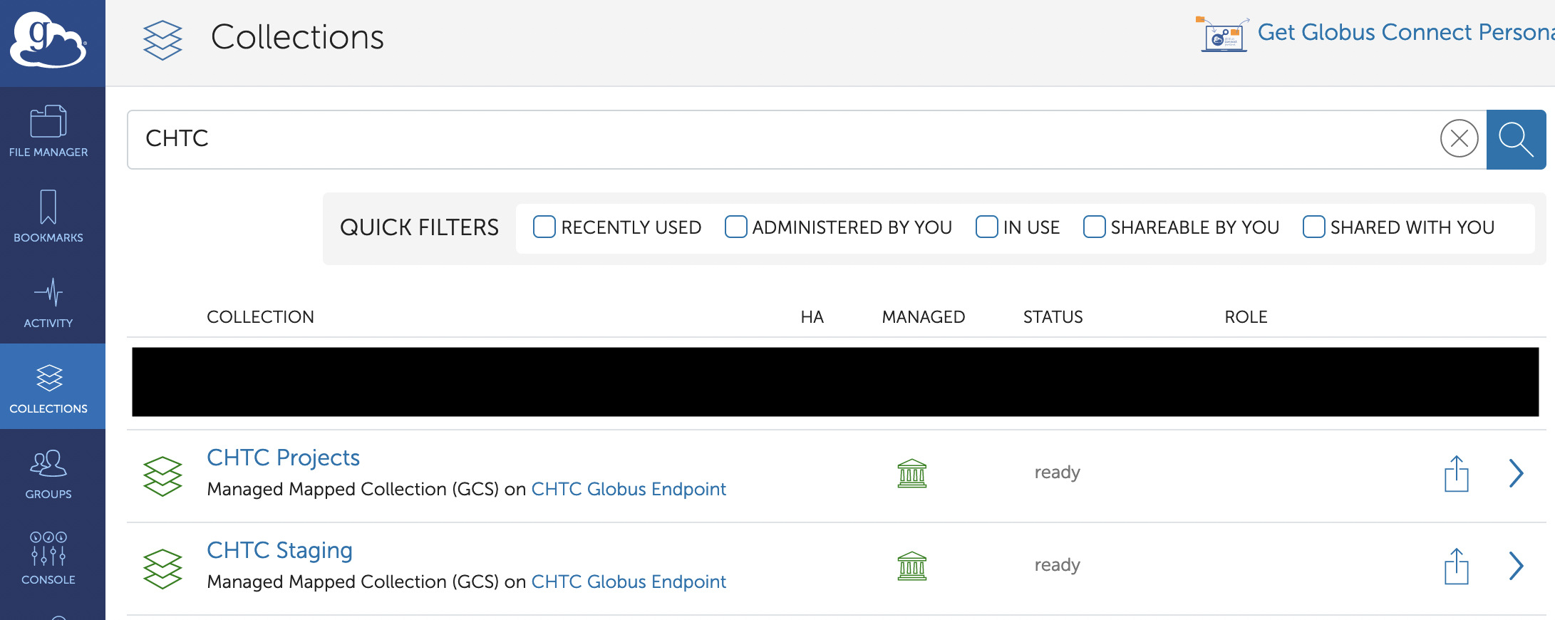 CHTC Globus endpoints